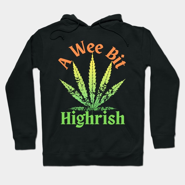 A Wee Bit Highrish Hamp Leaf Hoodie by FrogandFog